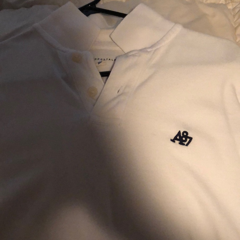 White aero polo, adult small